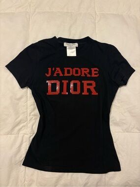100% authentic Vintage J’ADORE DIOR tee shirt